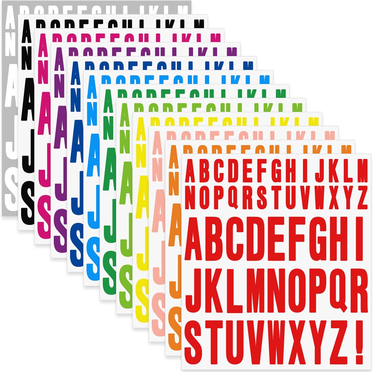 Art And Craft Letter Z - 12 vellen 1 inch 2 inch