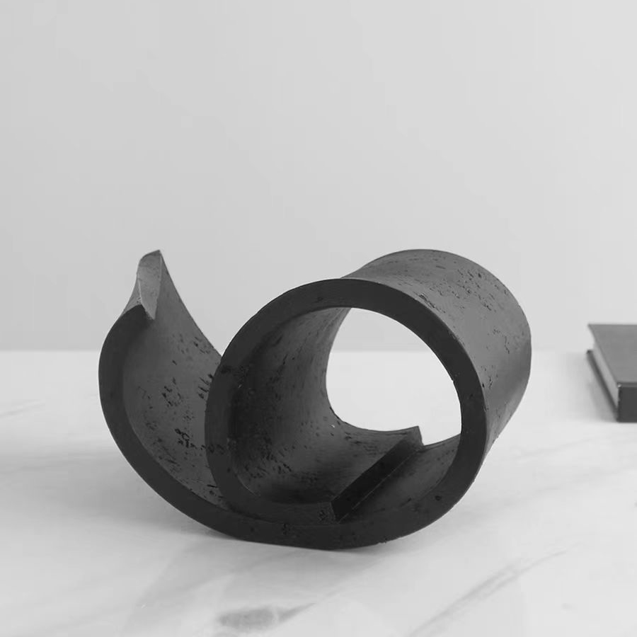 Art Craft Hotel - Moderne luxe hars zwarte onregelmatige kunst
