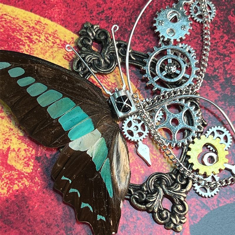 Art Craft Handmade - Steampunk vlinderframe DIY-kit Echt insectenmonster Mechanische
