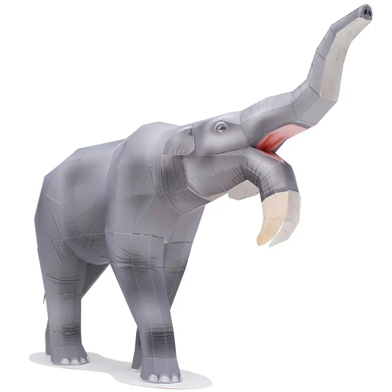 Art Craft With Cardboard - Deinotherium Olifant Origami Art Vouwen Mini