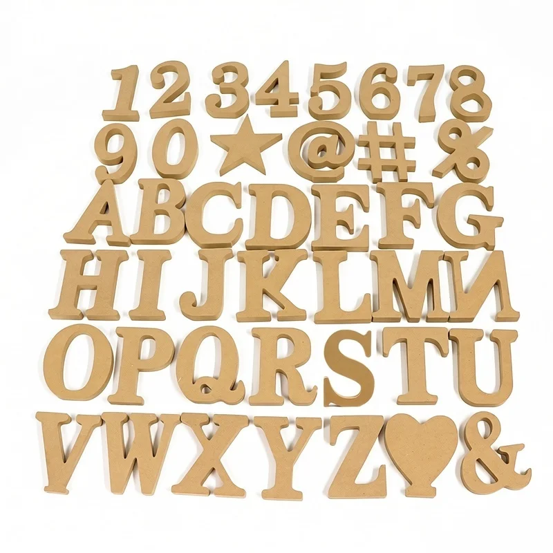 Art And Craft Letter Z - 10cm Houten Kleurrijke Cijfers 0-9 Letters