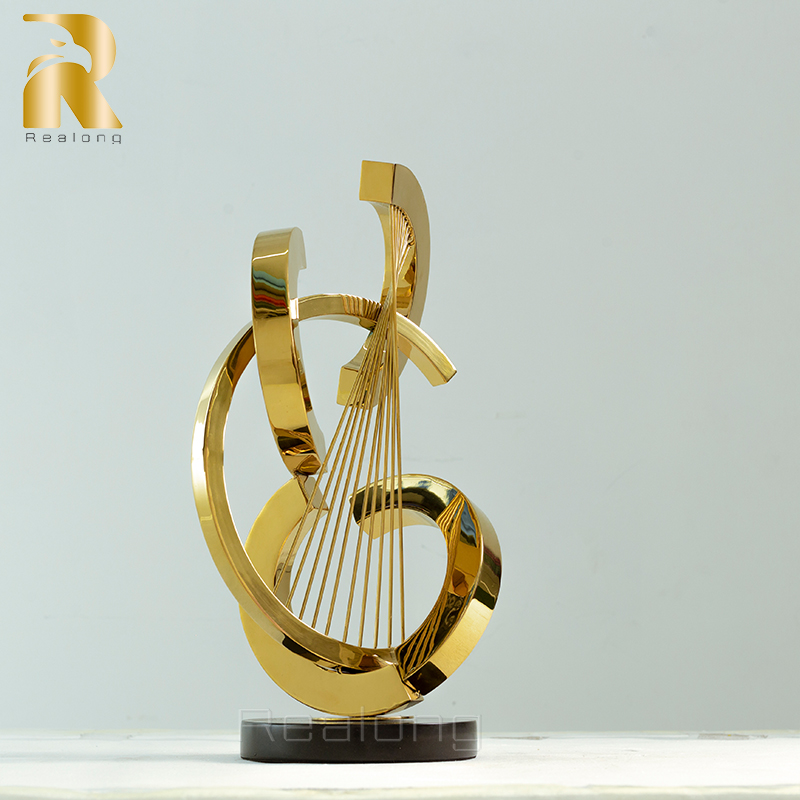 Art Craft Hotel - 47cm abstracte metalen sculptuur moderne kunst