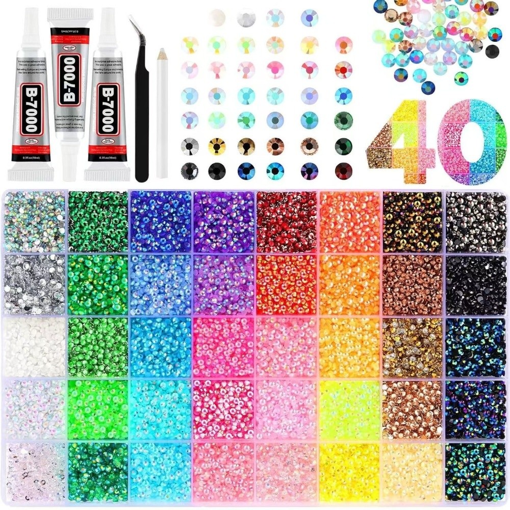 Art Craft Items - Multicolor hars strass steentjes kit DIY