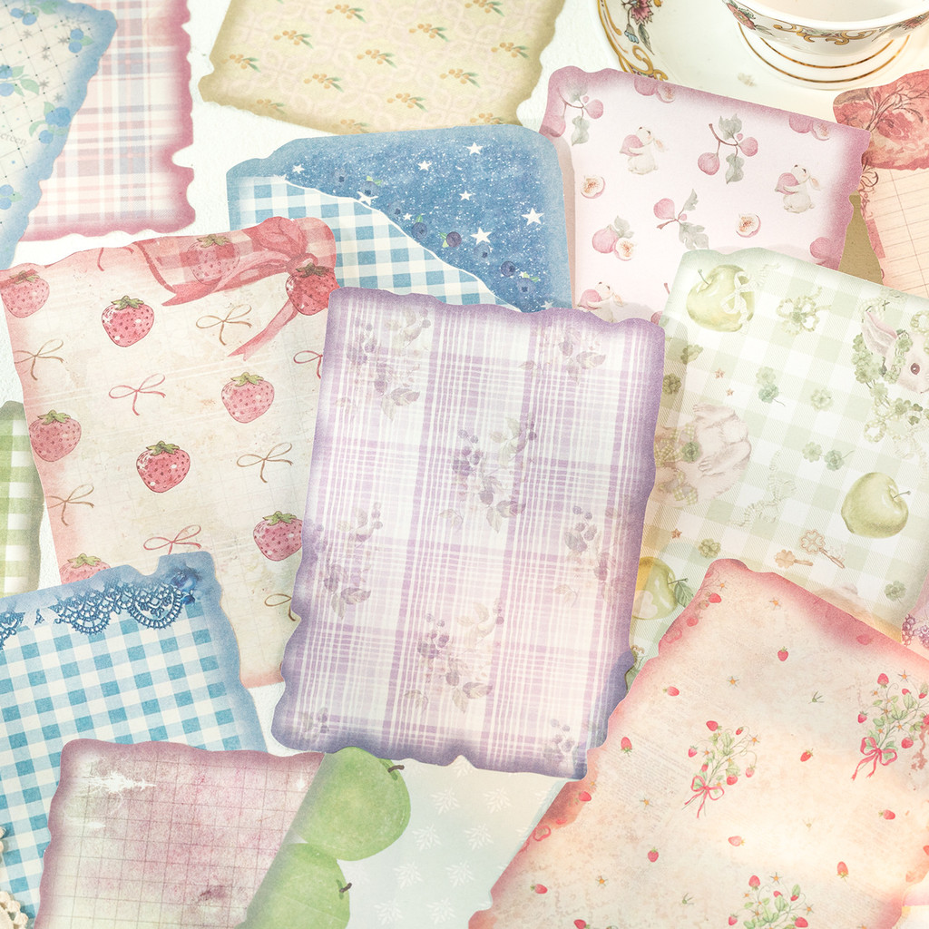 Art Craft Background - 30 vellen vintage scrapbookpapier, scrapbooking benodigdheden,