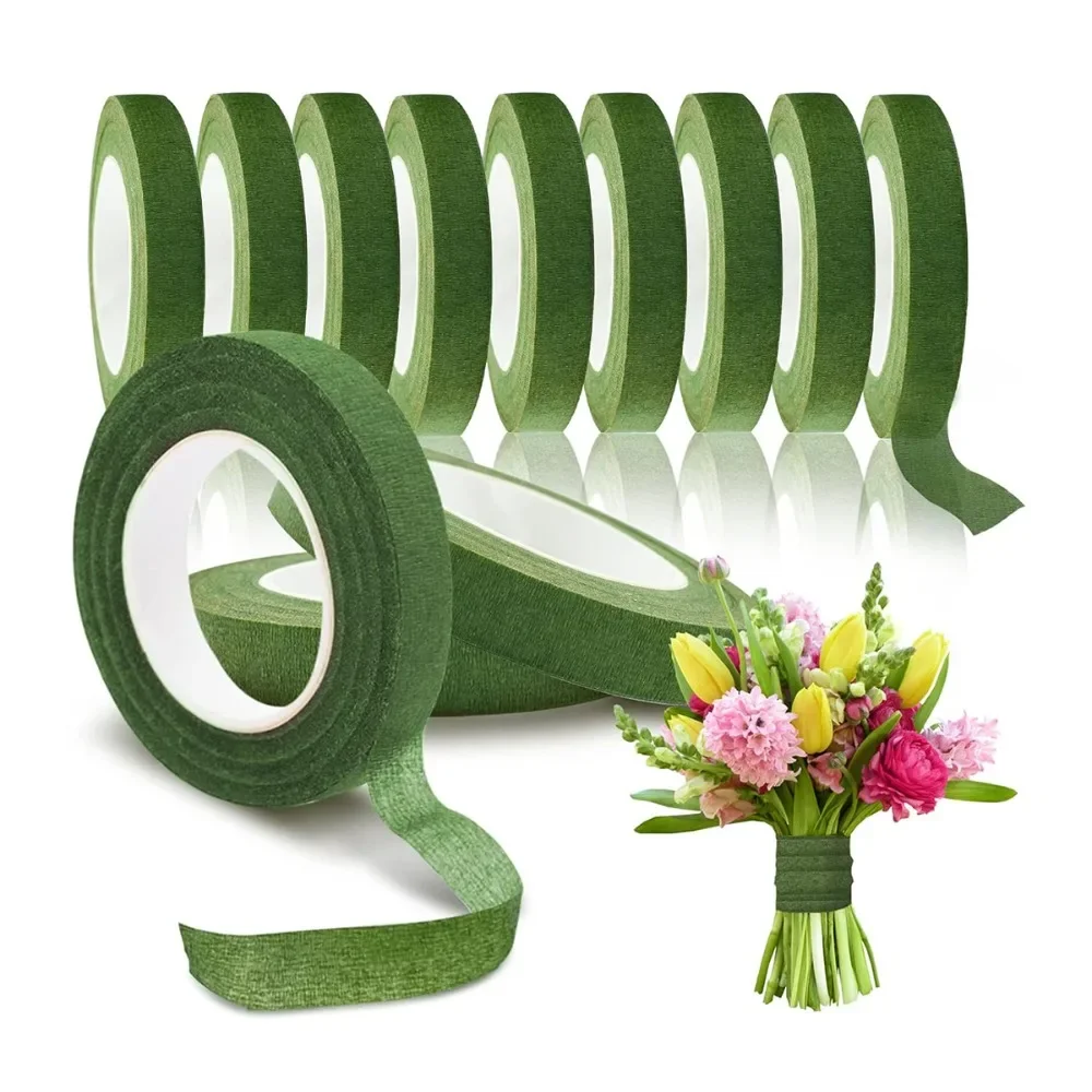 Art Craft Items - Groene mooie bloementapes 18 meter papieren