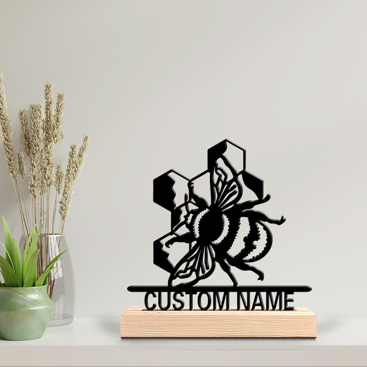 Art Craft Simple - 1 stuk eenvoudig bijenbeeld met aangepaste