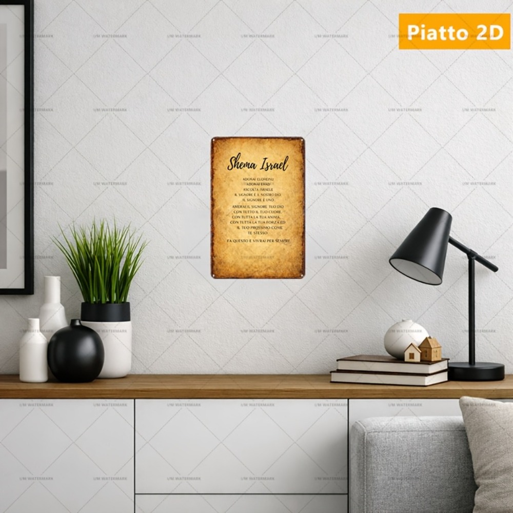 Art & Craft Voucher Code - CIFBUY Hebreeuwse Schrift Aluminium Wanddecoratie 8x8