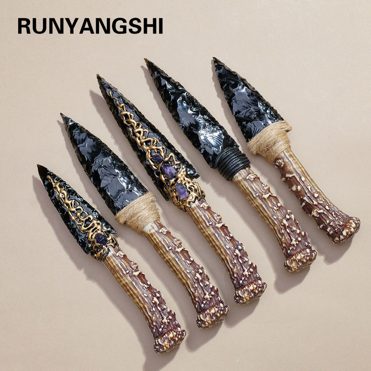 Art Craft Knife - 1PC Kristal Obsidiaan model | Model