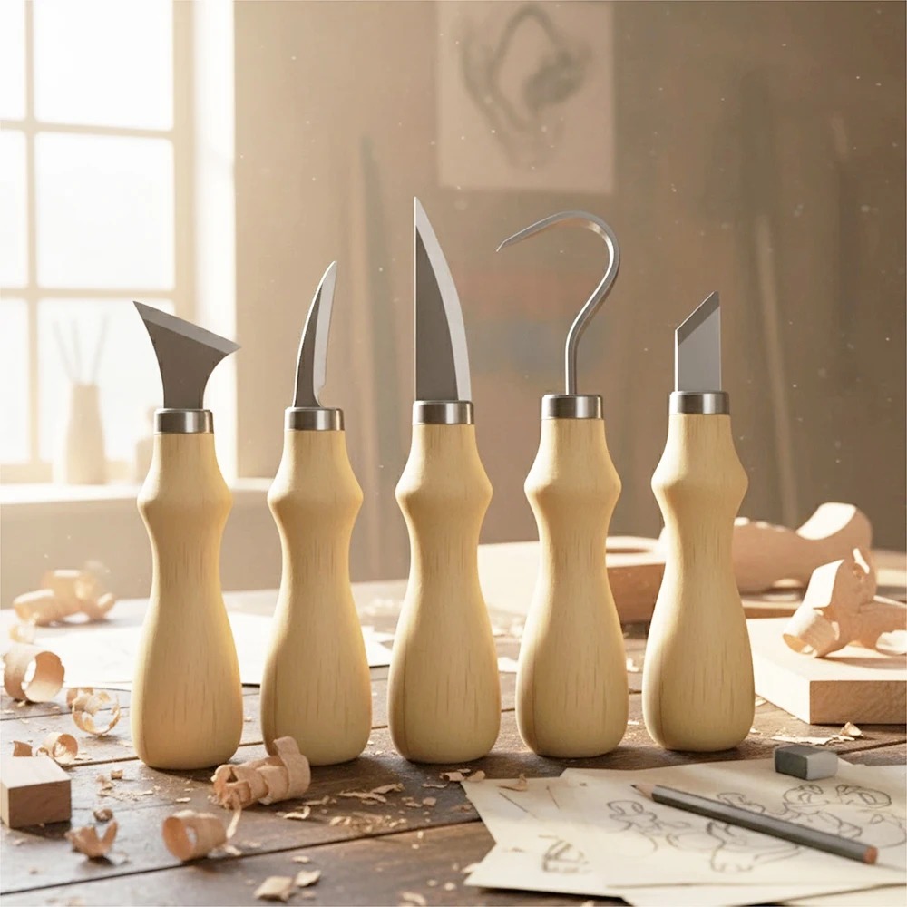 5-delige set houtsnijgereedsch - Art Craft Knife recensie en prijs