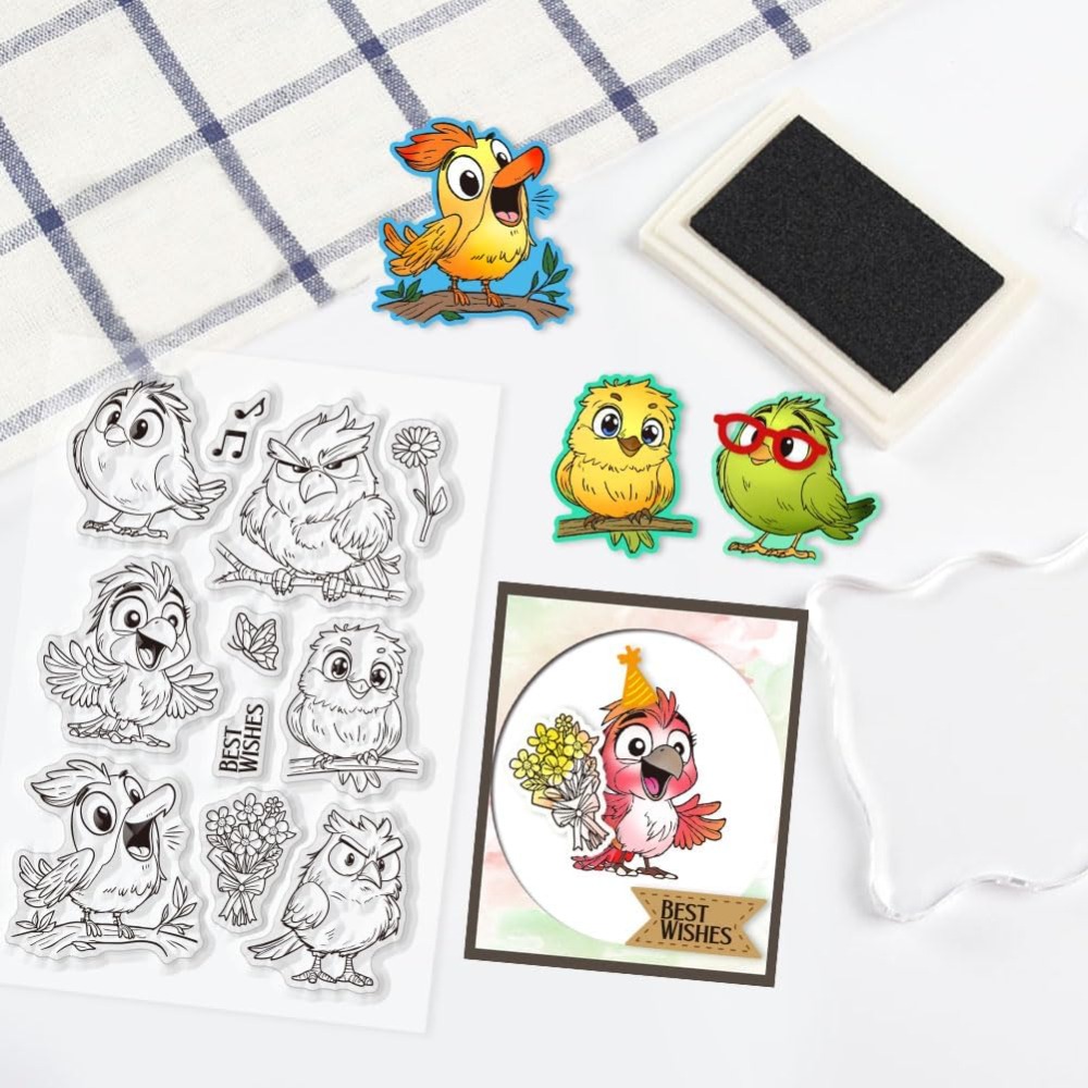 Grappige Vogel Clear Stempels  - Artwork Craft recensie en prijs