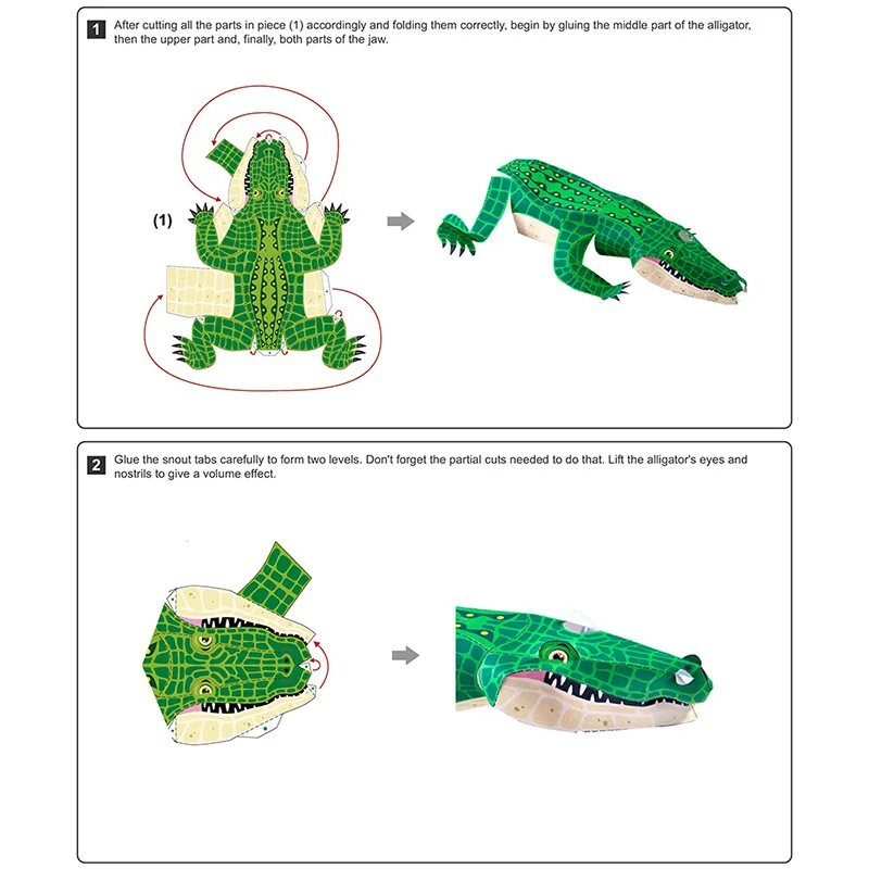 Alligator Krokodil Vouwen Orig - Art Craft With Cardboard recensie en prijs