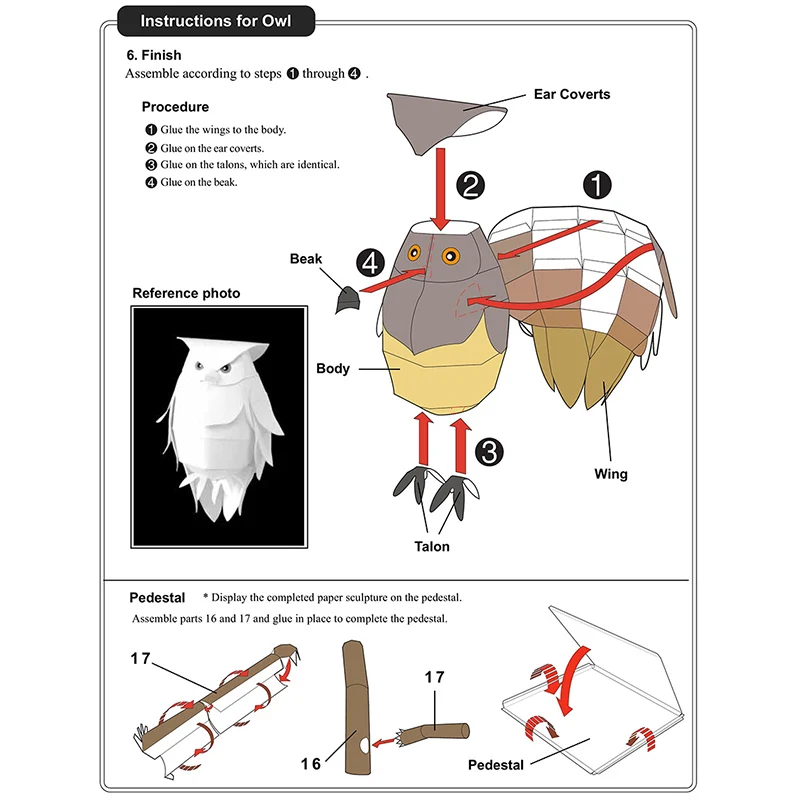 Blakiston's Vis Uilen Origami  - Art Craft With Cardboard recensie en prijs