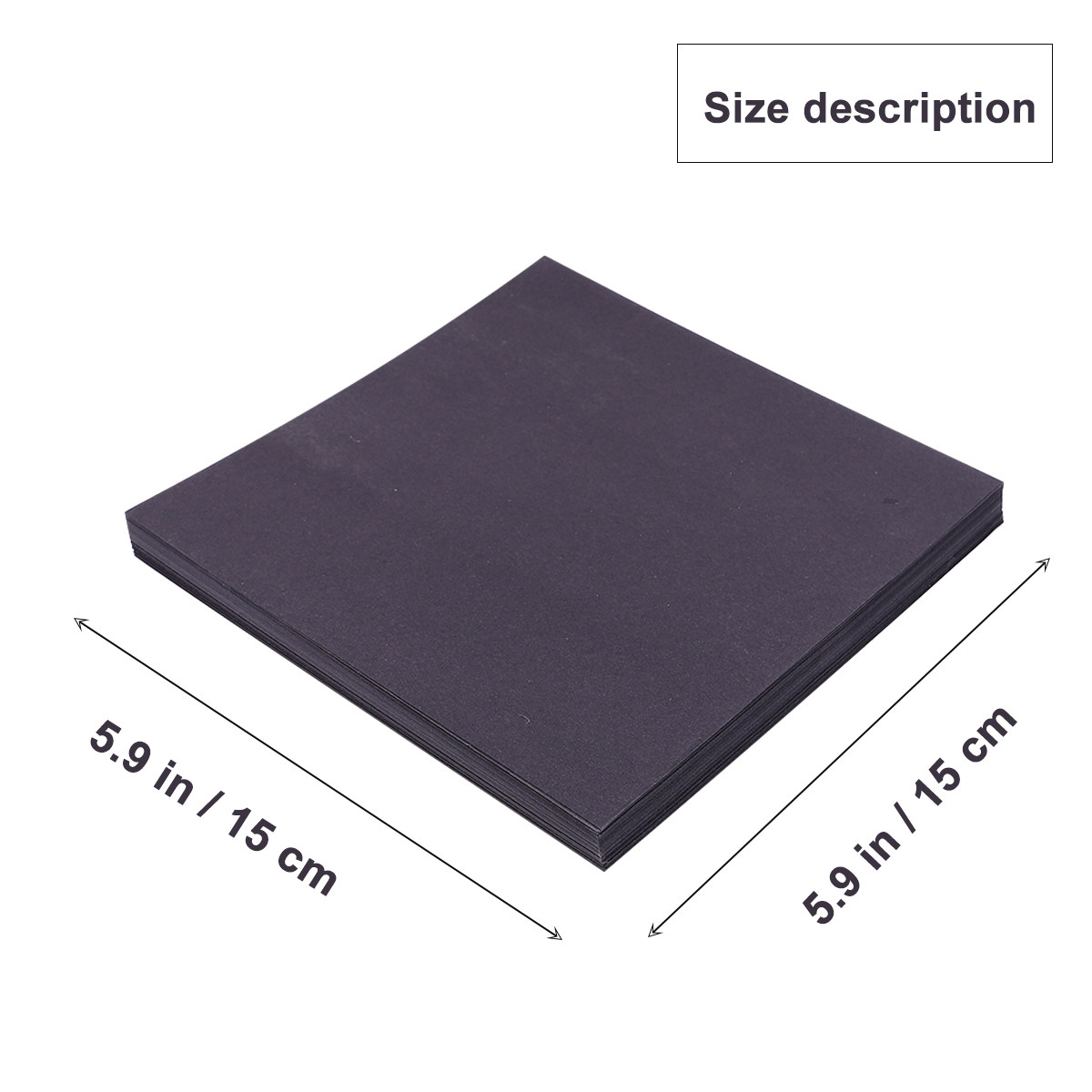 100 stuks zwart vierkant vouwp - Art Craft Using Paper recensie en prijs