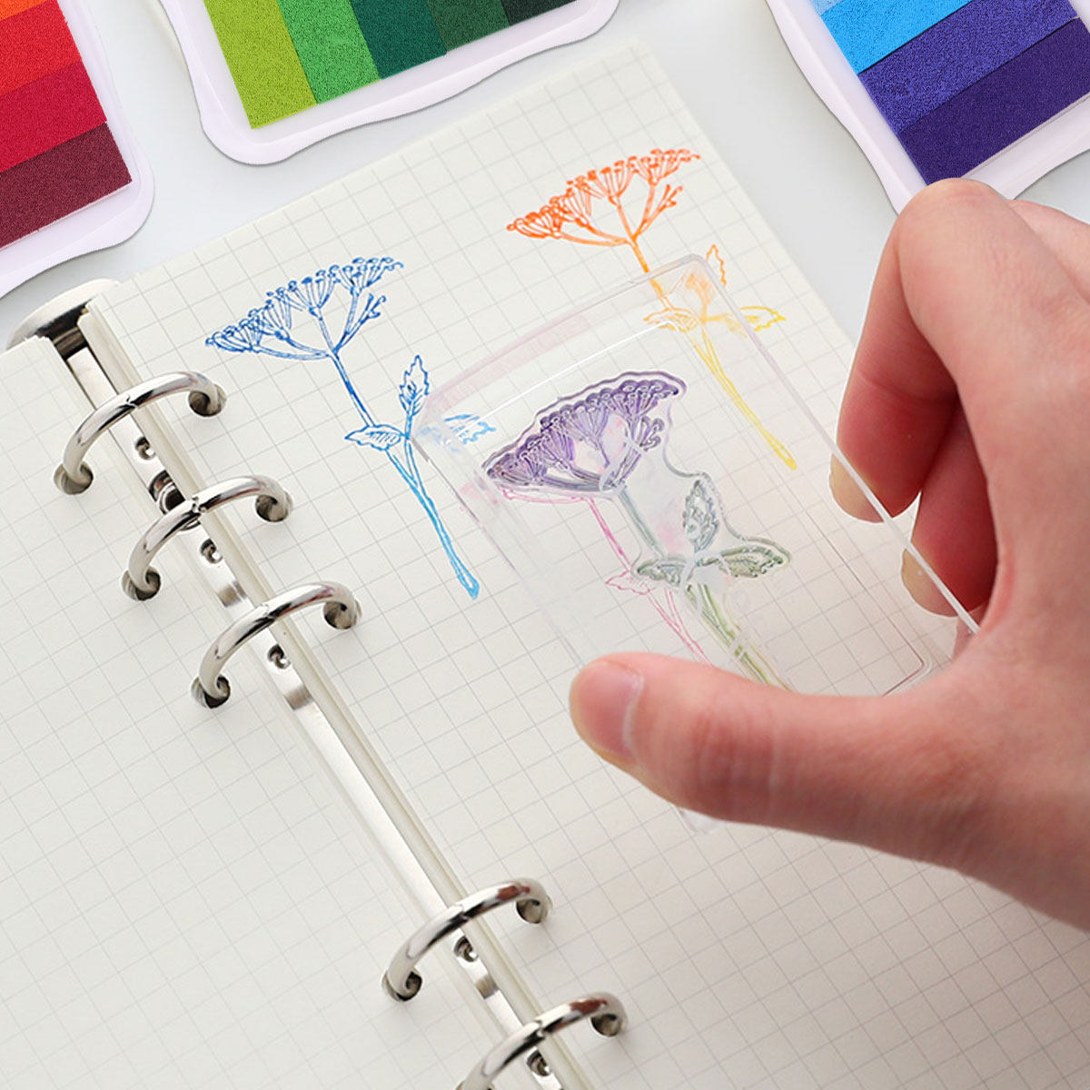 5 kleuren gradiënt inktkussen, - Art Craft Easy With Paper recensie en prijs