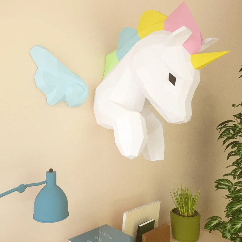 Regenboog Eenhoorn Dier Muur D - Art Craft With Cardboard recensie en prijs