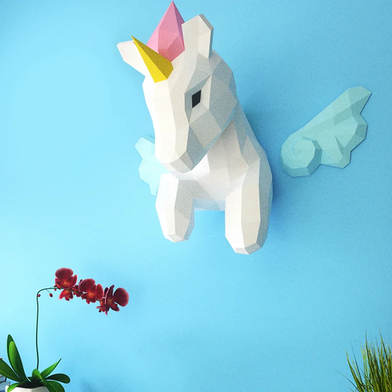 Regenboog Eenhoorn Dier Muur D - Art Craft With Cardboard recensie en prijs