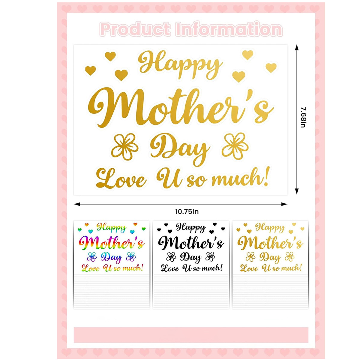 Moederdag feestballonstickers  - Art Craft Mother'S Day recensie en prijs