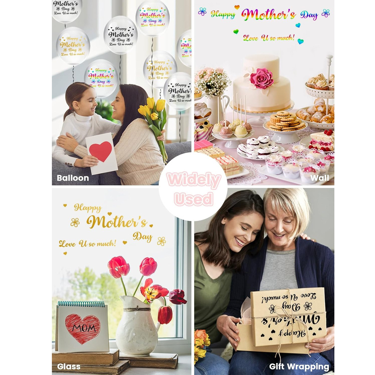 Moederdag feestballonstickers  - Art Craft Mother'S Day recensie en prijs