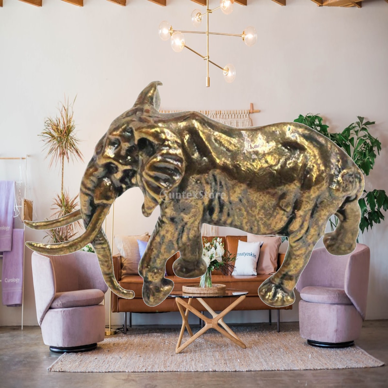 Messing Olifant Ornament Kunst - Art Craft Hotel recensie en prijs