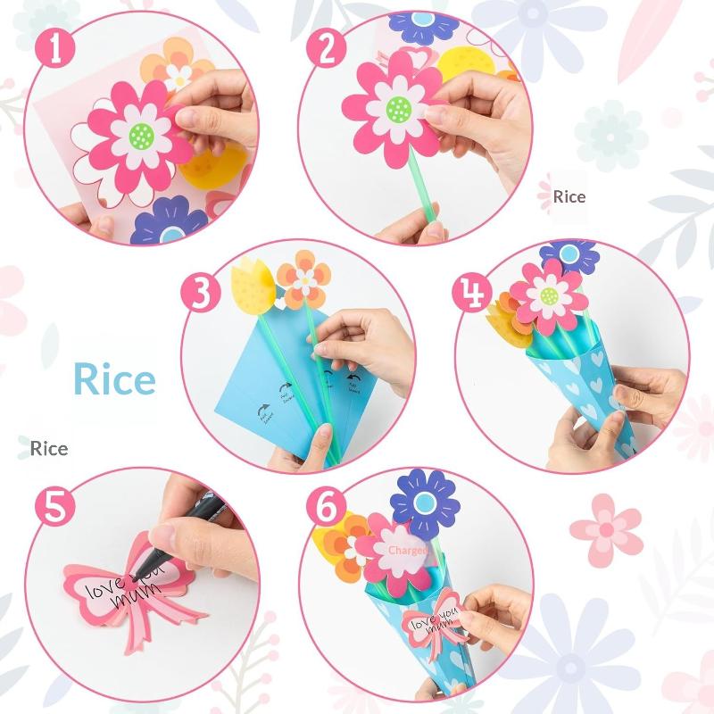 12 stuks bloemenboeket knutsel - Art Craft Mother'S Day recensie en prijs