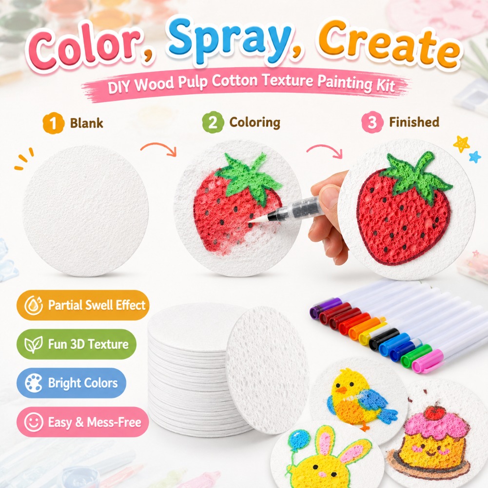 Kinder Spons Canvas Bord 3D Pu - Art Craft Using Paper recensie en prijs