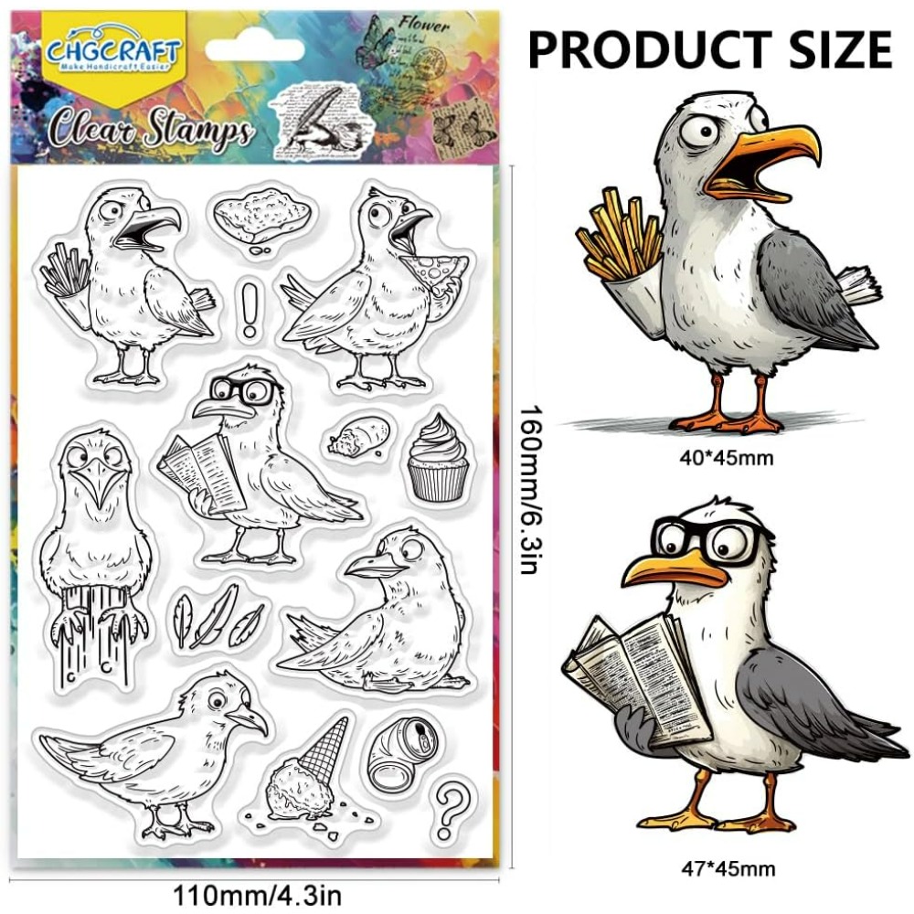 Meeuwen Clear Stamps Vogel Tra - Artwork Craft recensie en prijs
