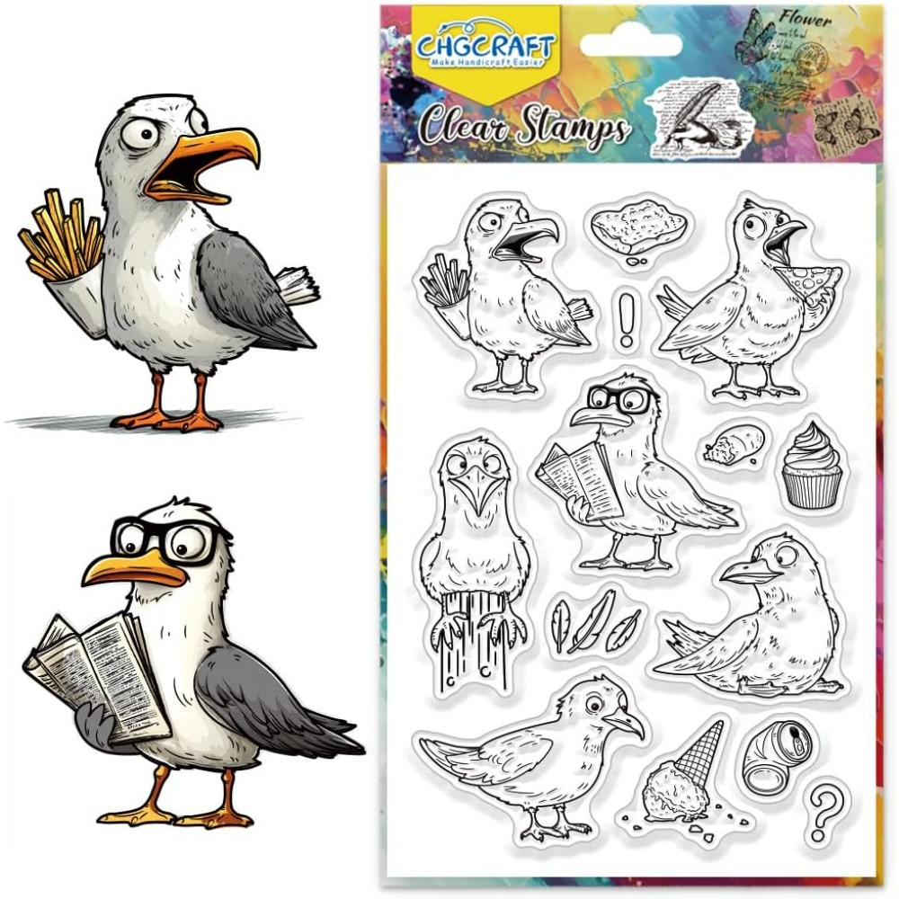 Meeuwen Clear Stamps Vogel Tra - Artwork Craft recensie en prijs
