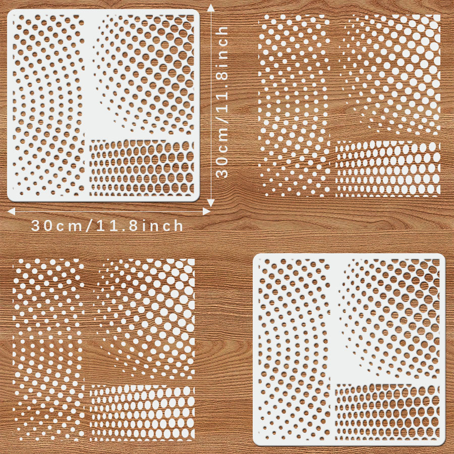 1PC Halftone Dot stencil – 11, - Art Craft Background recensie en prijs