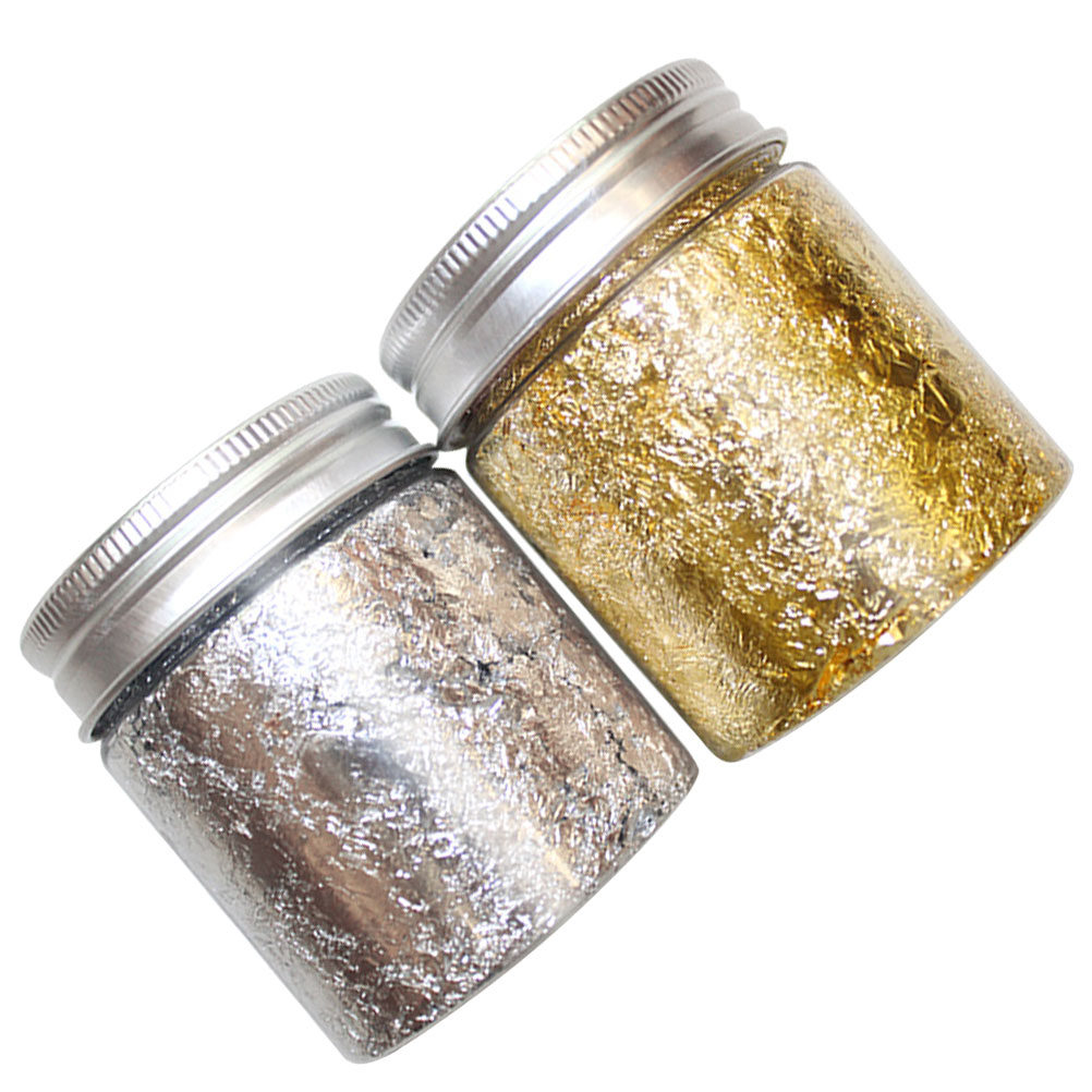 2 flessen goud-zilver nagelfol - Art Craft Easy With Paper recensie en prijs
