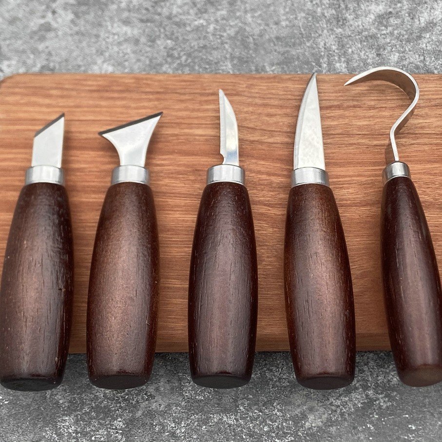 5-delige houtsnijset met eiken - Art Craft Knife recensie en prijs